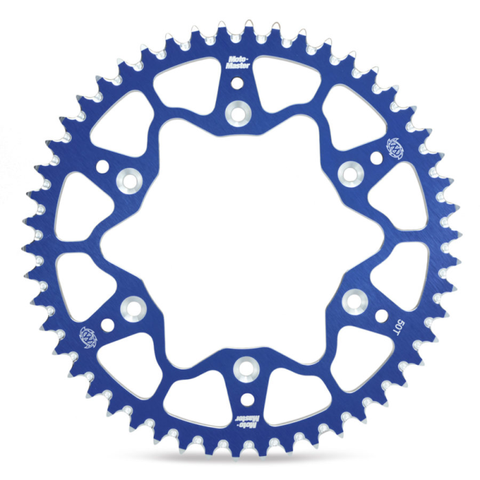 MOTO-MASTER galinė žvaigždė aliumininė T7075 270 53 (27053) spalva mėlyna YAMAHA YZ/YZF '99-'18 WRF '01-'18 (JTR251.53) (žingsni