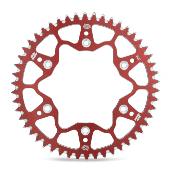 MOTO-MASTER rear sprocket aluminum T7075 820 50 (82050) color red HUSQVARNA CR/WR/TE/TC '90-'13, BETA RR '05-'12 (JTR82