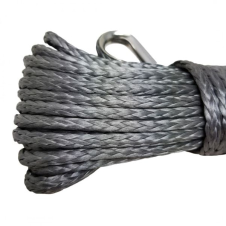 Four-wheel winch synthetic rope