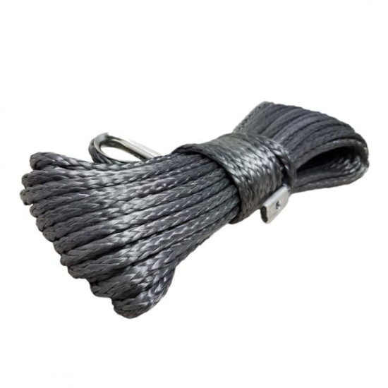 Four-wheel winch synthetic rope