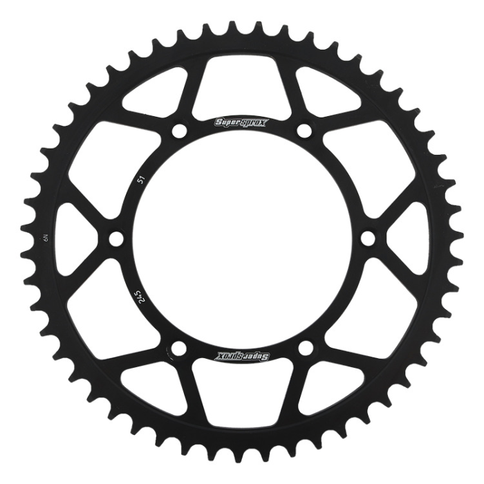 SUPERSPROX rear sprocket 270 51 YAMAHA YZ/YZF/WRF '99-'18 (JTR251.51) (JTR245/2.51) color black steel
