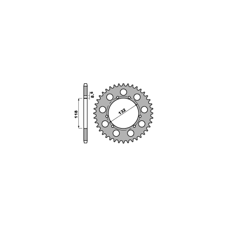 PBR rear sprocket 321 48 aluminum MONTESA COTA (pitch 520)