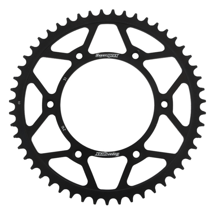 SUPERSPROX rear sprocket 289 51 HONDA CR/CRF '83-'16 (JTR210.51) color black steel