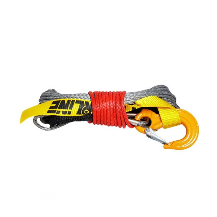 Quad winch synthetic rope with hook