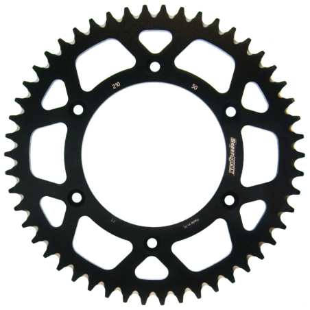 SUPERSPROX rear sprocket aluminum 7075-T6 289 50 HONDA CR/CRF/XR '83-'16 (JTR210.50) color black