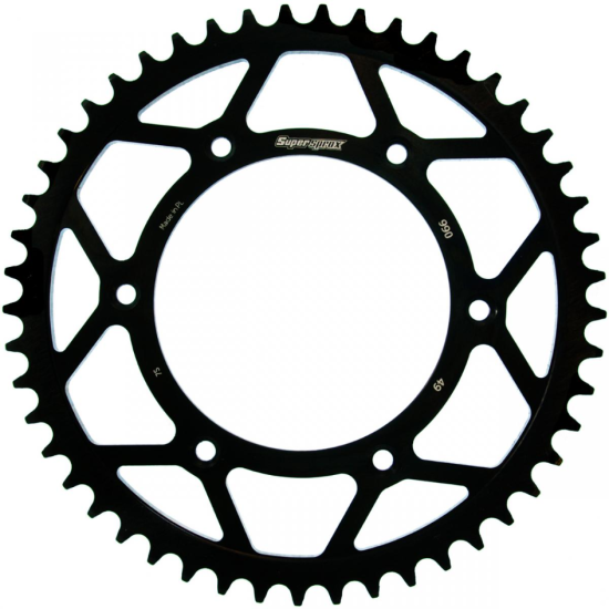 SUPERSPROX galinė žvaigždė 899 49 KTM SX/EXC (JTR897.49) spalva juoda plieninė