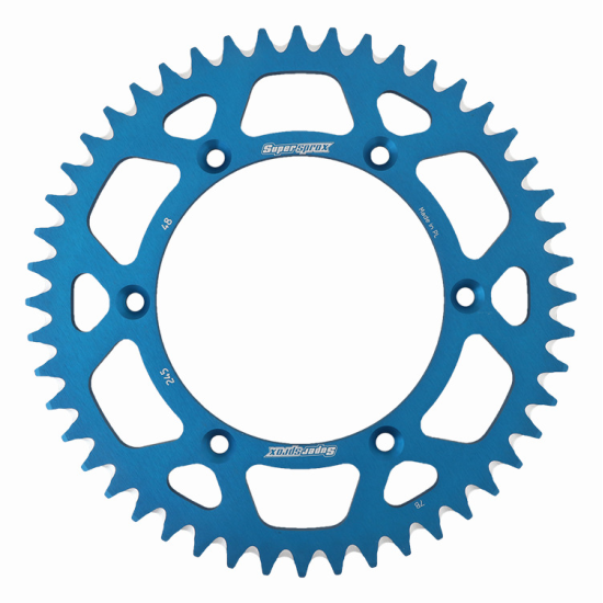 SUPERSPROX rear sprocket aluminum 7075-T6 270 48 YAMAHA YZ/YZF '99-'18 (JTR251.48) (JTR245/2.48) color blue