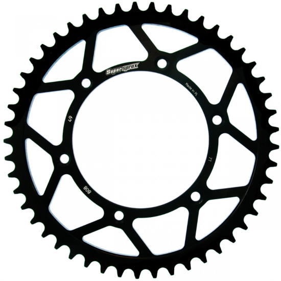 SUPERSPROX rear sprocket 808 49 SUZUKI RM/RMZ (JTR808.49) color black steel