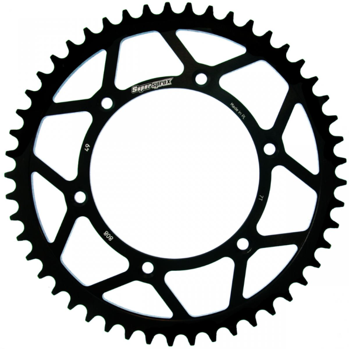 SUPERSPROX rear sprocket 808 49 SUZUKI RM/RMZ (JTR808.49) color black steel