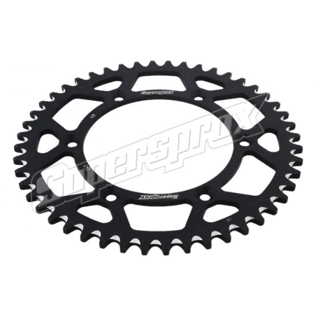 SUPERSPROX galinė žvaigždė aliumininė 7075-T6 808 48 SUZUKI RM/RMZ (JTR808.48) spalva juoda