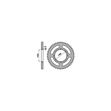 PBR rear sprocket 857 41 aluminum YAMAHA XT 600 '85-94, XT 600Z TENERE 87-89 (also see 4588 41) (step 520) (JTR857.4