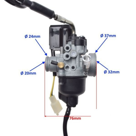 Dellorto PHVA ED 17.5mm carburetor (electric priming)