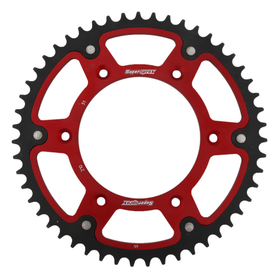 SUPERSPROX rear sprocket STEALTH (steel-aluminum) 4306 55 HONDA CR 80 '96-'02, CR 85 '05-'07, CRF 150 '07-'21 (JTR215.55)