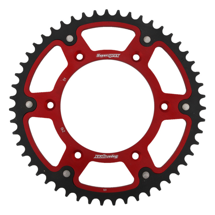 SUPERSPROX rear sprocket STEALTH (steel-aluminum) 4306 55 HONDA CR 80 '96-'02, CR 85 '05-'07, CRF 150 '07-'21 (JTR215.55)