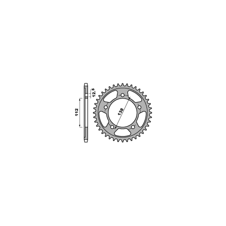 PBR rear sprocket 408 46 C45 HONDA CBR/VTR/CB (JTR302.46) (PBR ONLY) (pitch 530)