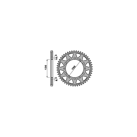 PBR rear sprocket 860 48 C45 YAMAHA FZS 600 (98-03) (JTR859.48) (pitch 530)