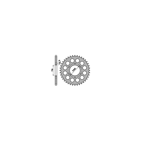 PBR rear sprocket 816 50 C45 (pitch 530)