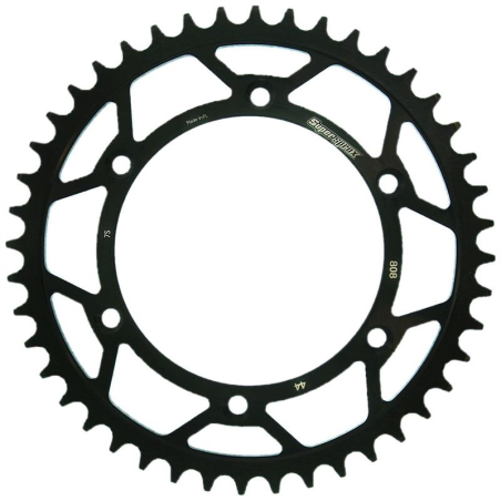 SUPERSPROX galinė žvaigždė 808 44 SUZUKI DRZ 400 00-09 (JTR808.44) spalva juoda plieninė