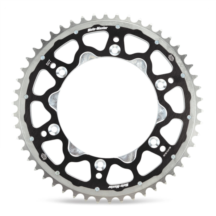 MOTO-MASTER žvaigždė FUSION DUAL RING (plieninė-aliumininė 4549 49 KTM 250/350 FREERIDE '14-17, spalva juoda