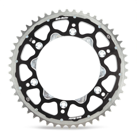 MOTO-MASTER žvaigždė FUSION DUAL RING (plieninė-aliumininė 4549 49 KTM 250/350 FREERIDE '14-17,  spalva juoda