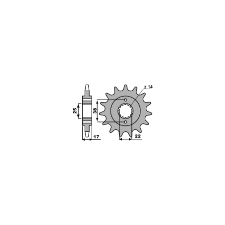 PBR front sprocket 2094 15 18NC DUCATI 900 MONSTER IE 00-02 (pitch 520)
