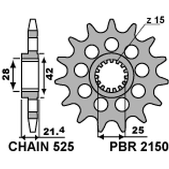 PBR priekinė žvaigždė 2150...
