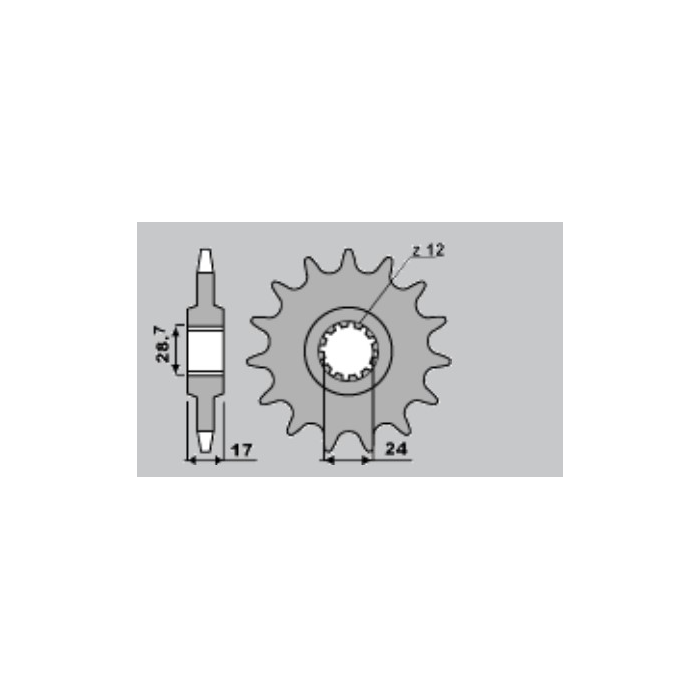 PBR front sprocket 295 14 18NC (pitch 530)