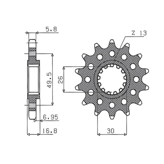 SUNSTAR front sprocket
