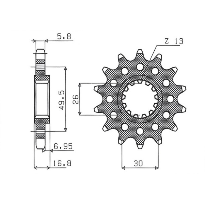 SUNSTAR front sprocket