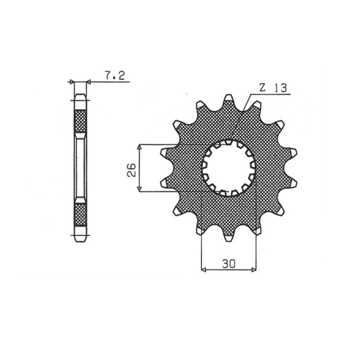 SUNSTAR front sprocket 2130 17 TRIUMPH 800/865 BONEVILLE '03-'12 (JTF1183.17) (pitch 525) (213017JT)