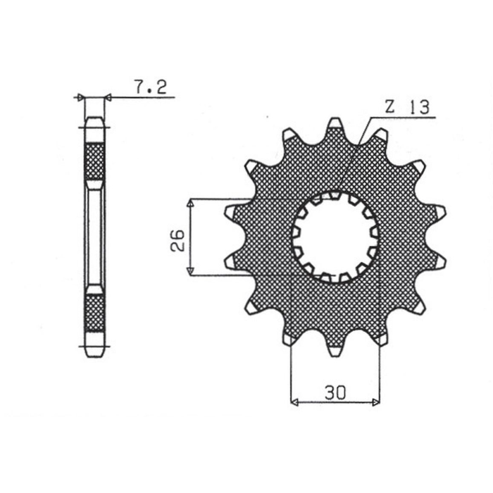 SUNSTAR front sprocket 2130 18 TRIUMPH 800/865 BONEVILLE '03-'12 (JTF1183.18) (pitch 525) (213018JT)