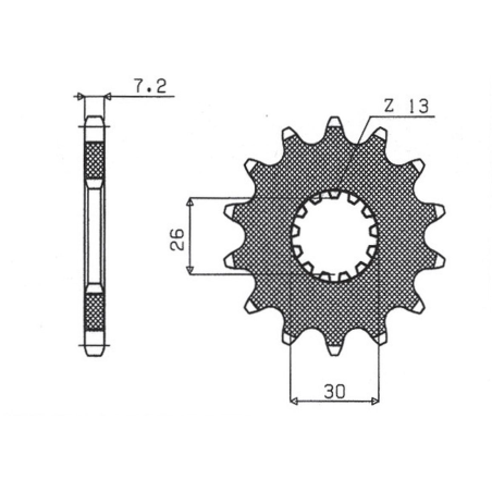 SUNSTAR front sprocket 2130 18 TRIUMPH 800/865 BONEVILLE '03-'12 (JTF1183.18) (pitch 525) (213018JT)