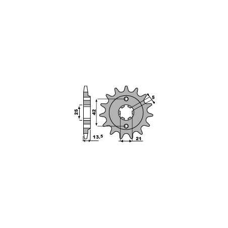 PBR front sprocket 723 14 18NC CAGIVA 350 ELEPHANT (pitch 520)