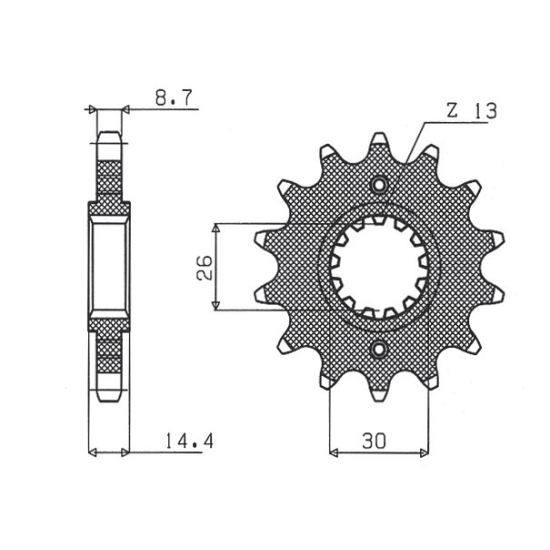 SUNSTAR front sprocket 339 18 HONDA CB 1300 '03-'13 (JTF339.18) (pitch 530) (33918JT)