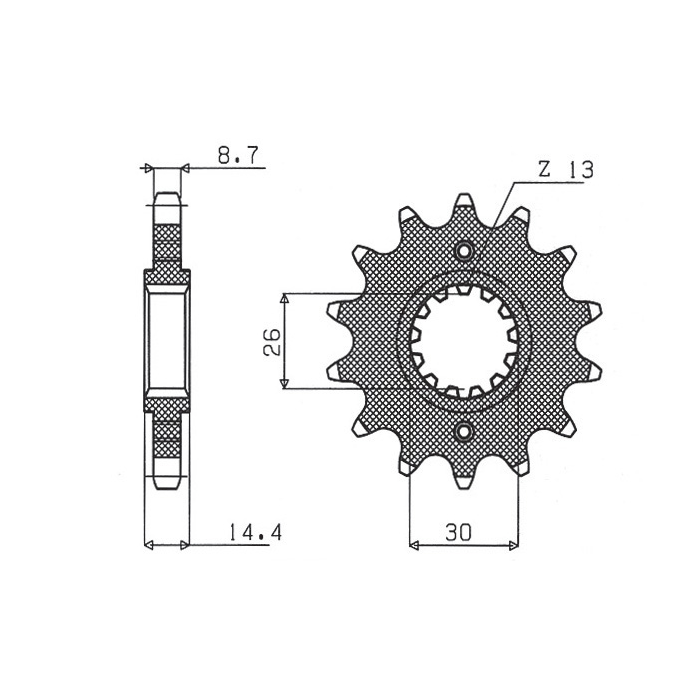 SUNSTAR front sprocket 339 18 HONDA CB 1300 '03-'13 (JTF339.18) (pitch 530) (33918JT)