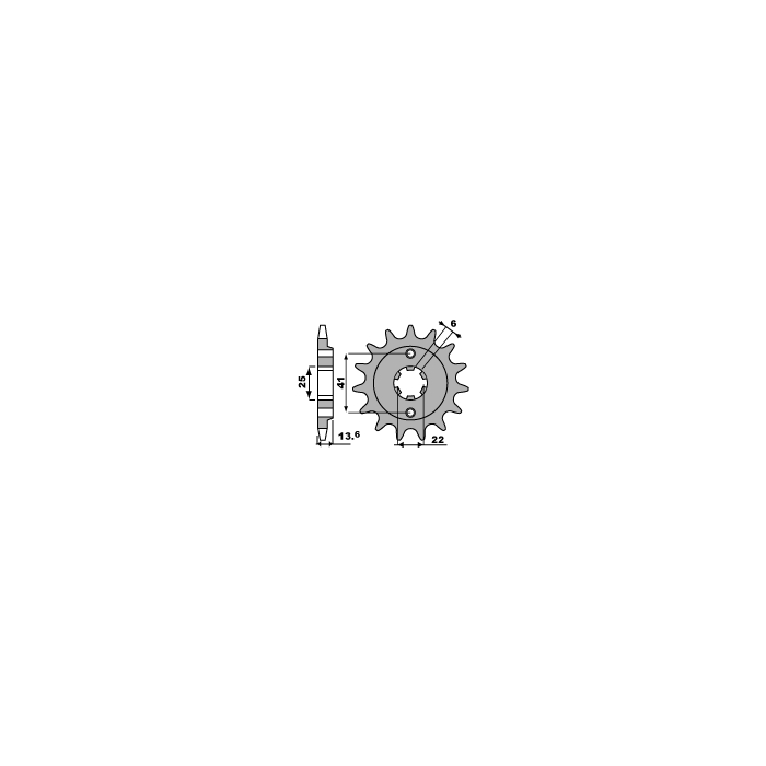 PBR front sprocket 293 16 18NC HONDA VT 600C (88-89) (JTF293.16) (pitch 525)