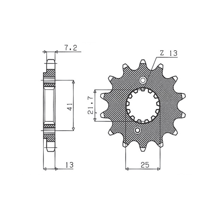 SUNSTAR front sprocket 346 15 HONDA XL 600/650V '89-'07, XL 700V (JTF296.15) (pitch 525) (34615JT)
