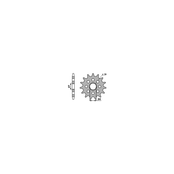 PBR front sprocket 2190 15 18NC SUZUKI GSXR 1000 09-13 (-2) (pitch 530)