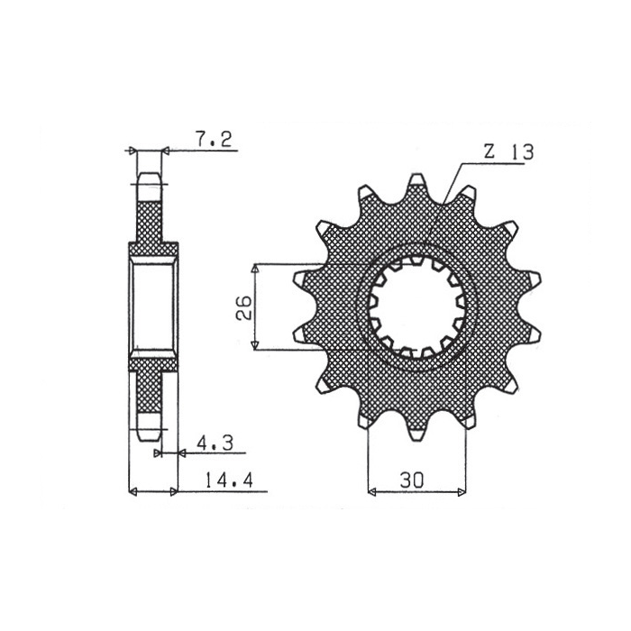 SUNSTAR front sprocket 2047 15 HONDA CB 750F2 '92-'00 (JTF1332.15) (pitch 525) (204715JT)