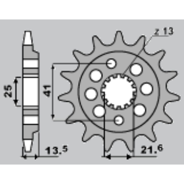 CHT front sprocket 2099 15 (A4254043150) (JTF1307.15) HONDA XR 650 '00-'07