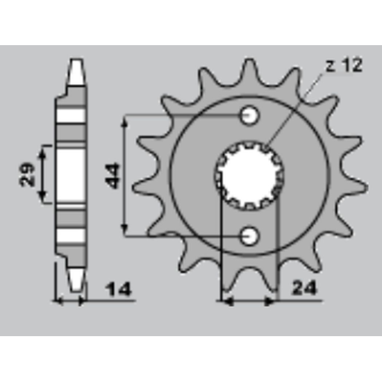 JR front sprocket 348 17 HONDA VT 750 C '97-'04 (JTF1372.17)
