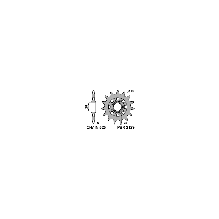 PBR front sprocket 2129 15 18NC BENELLI 900/1130