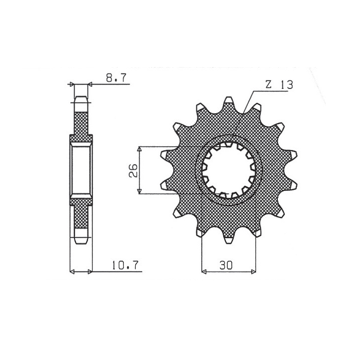 SUNSTAR front sprocket 579 15 YAMAHA R1/ FJ 1200/ XJR (JTF579.15) (pitch 530) (57915JT)