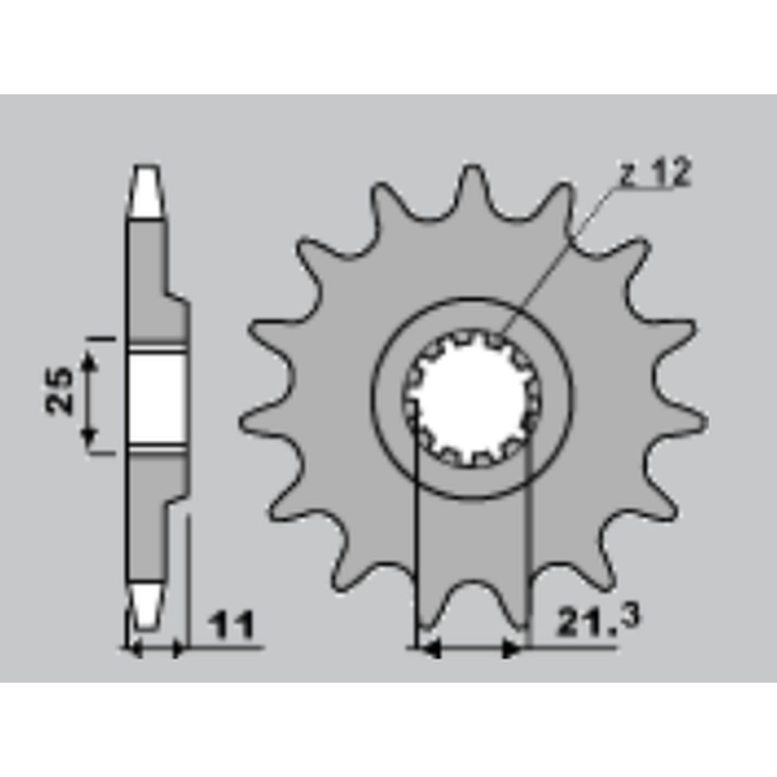 CHT front sprocket 7287 16 HUSQVARNA 250/300/310/350/360/400/410/450/510/511/530/570/610/630 (A4250824160)