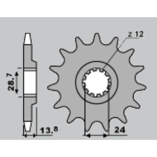 JR front sprocket 2077 17