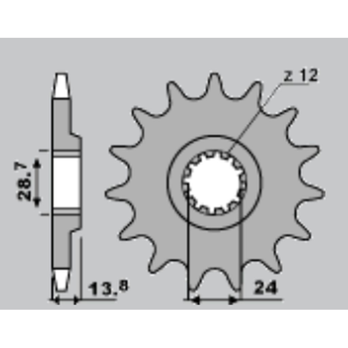 JR front sprocket 2077 17