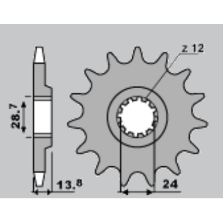 JR front sprocket 2077 17