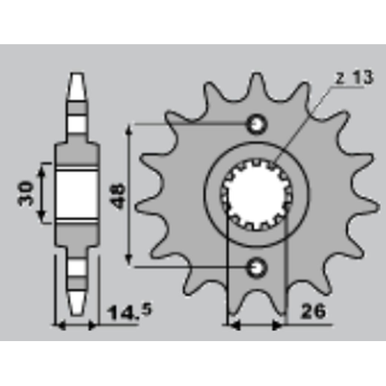 JR front sprocket 2047 15 (133215JT) HONDA CB 750F SEVEN FIFTY '92-'03