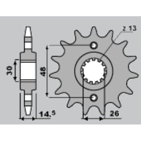 JR front sprocket 2047 15 (133215JT) HONDA CB 750F SEVEN FIFTY '92-'03