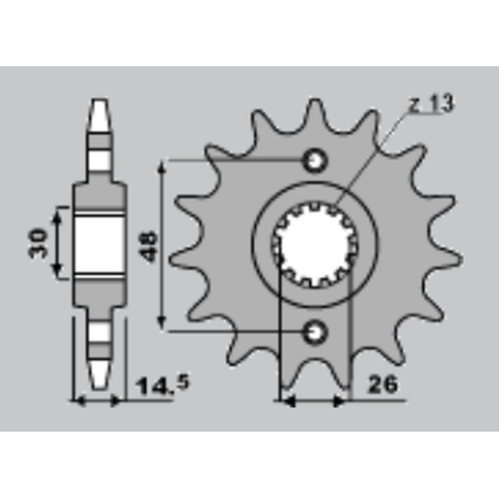 JR front sprocket 339 16 HONDA VFR 800 '02-'14 (JTF339.16)